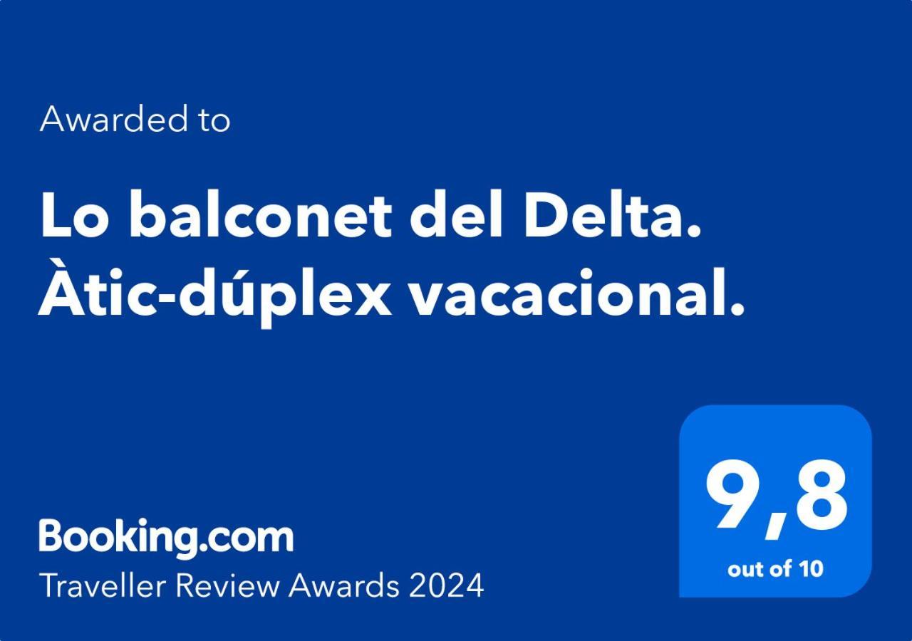 Ferienwohnung Lo Balconet Del Delta. Atic-Duplex Vacacional. Amposta Exterior foto